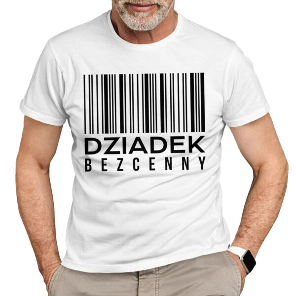 DZIADEK BEZCENNY - koszulka męska z nadrukiem na dzień dziadka. Prezent dla dziadka.
