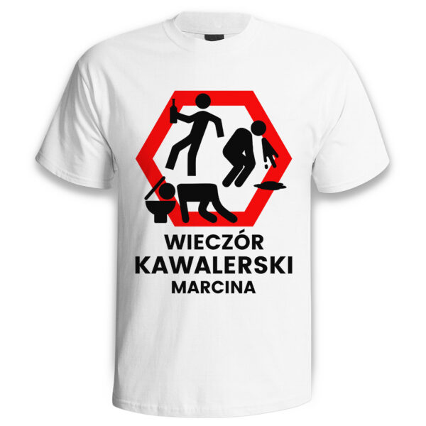PERSONALIZOWANE KOSZULKI NA KAWALERSKI - męski t-shirt z nadrukiem na wieczór kawalerski. Prezent dla Pana Młodego. Koszulki dla ekipy Pana Młodego