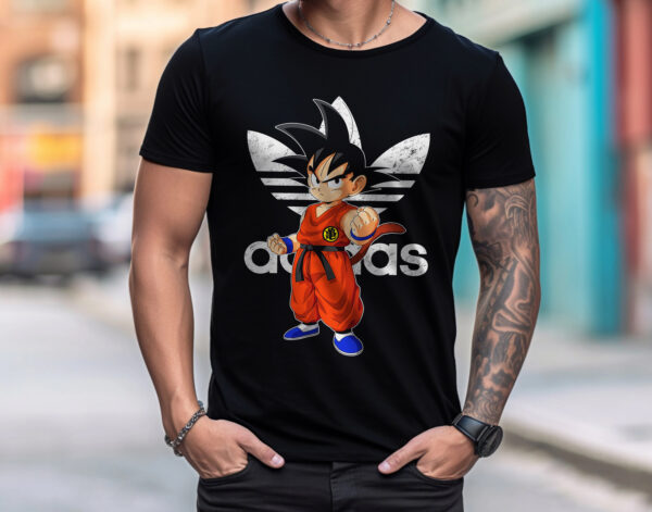 SON GOKU - męska koszulka z nadrukiem dragon ball