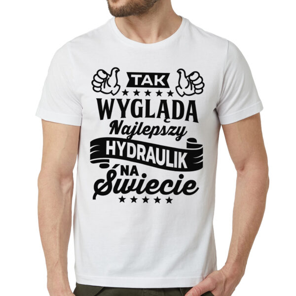 Koszulka dla hydraulika z nadrukiem dla męża faceta chłopaka męska