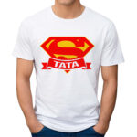 SUPER TATA - koszulka męska z nadrukiem na dzień ojca. Prezent dla Taty.