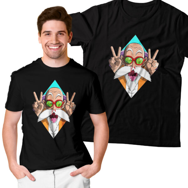 GENIALNY ŻÓŁW - męska koszulka z nadrukiem dragon ball