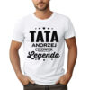 TATA CZŁOWIEK LEGENDA - koszulka męska z nadrukiem na dzień ojca. Prezent dla Taty.