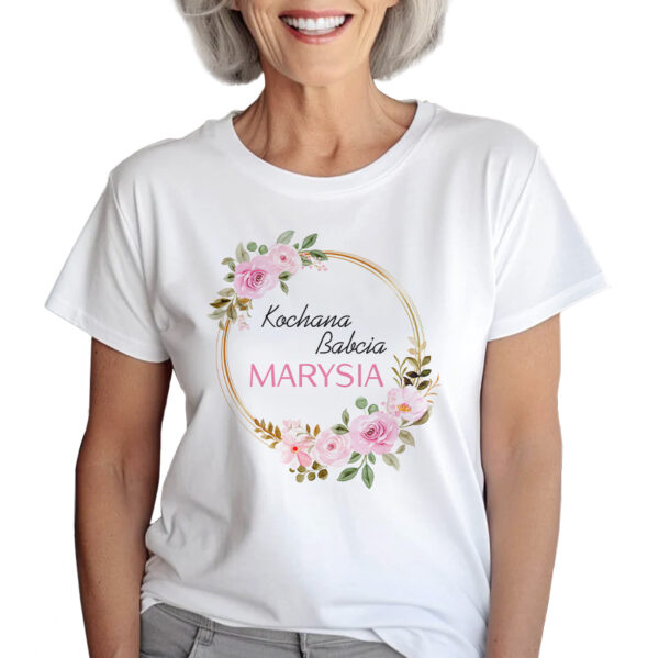 KOCHANA BABCIA - KOSZULKA Z NADRUKIEM NA DZIEŃ BABACI. PREZENT DLA BABCI.