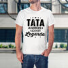 TATA CZŁOWIEK LEGENDA - koszulka męska z nadrukiem na dzień ojca. Prezent dla Taty.