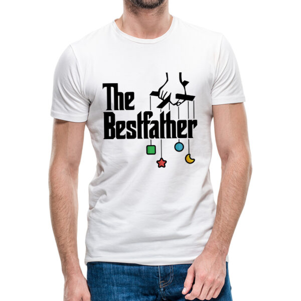 THE BESTFATHER - koszulka męska z nadrukiem na dzień ojca. Prezent dla Taty.
