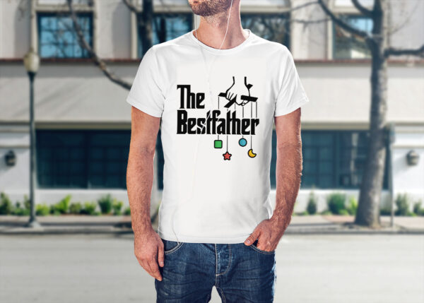 THE BESTFATHER - koszulka męska z nadrukiem na dzień ojca. Prezent dla Taty.