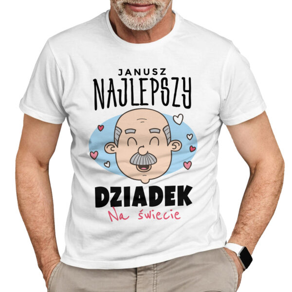 PERSONALIZOWANA KOSZULKA DLA DZIADKA - koszulka męska z nadrukiem na dzień dziadka. Prezent dla dziadka.
