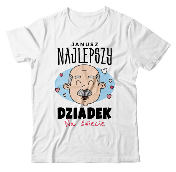 PERSONALIZOWANA KOSZULKA DLA DZIADKA - koszulka męska z nadrukiem na dzień dziadka. Prezent dla dziadka.