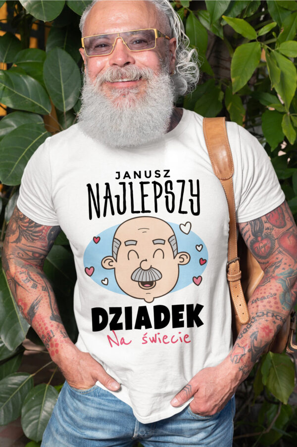 PERSONALIZOWANA KOSZULKA DLA DZIADKA - koszulka męska z nadrukiem na dzień dziadka. Prezent dla dziadka.
