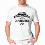 WIECZÓR KAWALERSKI BĘDZIE DIABELSKI - koszulka męska z nadrukiem na wieczór kawalerski. Prezent dla Pana Młodego. Koszulki dla ekipy Pana Młodego