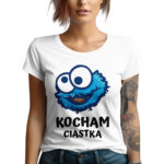 KOSZULKA KOCHAM CIASTKA - koszulka z nadrukiem. Prezent na walentynki, święta, dzień chłopaka, dzień kobiet, urodziny