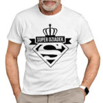 SUPER DZIADEK - koszulka męska z nadrukiem na dzień dziadka. Prezent dla dziadka.