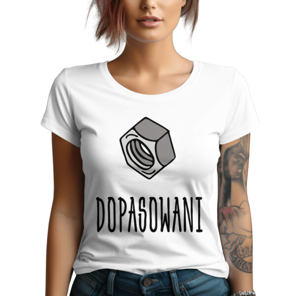 IDEALNIE DOPASOWANI - koszulka z nadrukiem. Prezent na walentynki, święta, dzień chłopaka, dzień kobiet, urodziny