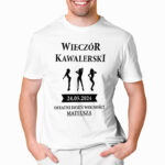 OSTATNI DZIEŃ WOLNOŚCI - koszulka męska z nadrukiem na wieczór kawalerski. Prezent dla Pana Młodego. Koszulki dla ekipy Pana Młodego