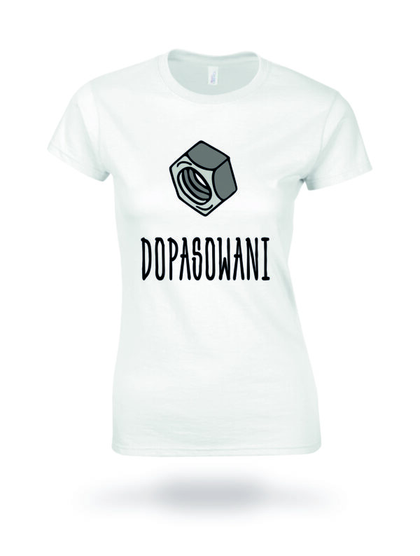 IDEALNIE DOPASOWANI - koszulka z nadrukiem. Prezent na walentynki, święta, dzień chłopaka, dzień kobiet, urodziny