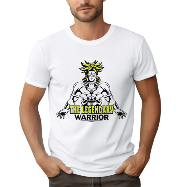 BROLY THE LEGENDARY WARRIOR - męska koszulka z nadrukiem dragon ball