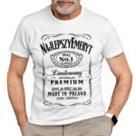 KOSZULKA NAJLEPSZY EMERYT - koszulka męska z nadrukiem dla emeryta