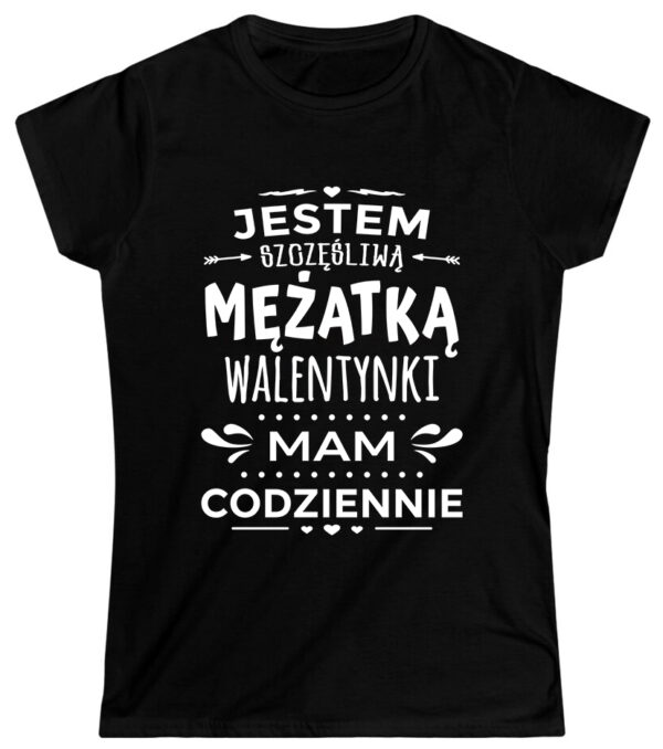 - Koszulka damska z nadrukiem na walentynki, dzień kobiet. Prezent na urodziny, święta.