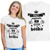 KRĄŻY POGŁOSKA ŻE JESTEM BOSKA - śmieszna koszulka damska z nadrukiem. Prezent na urodziny święta walentynki dzień kobiet dzień mamy.