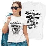 ZAJEBISTOŚĆ NIE JEST CECHĄ DO NABYCIA Z TYM TRZEBA SIĘ URODZIĆ - śmieszna koszulka damska z nadrukiem. Prezent na urodziny święta walentynki dzień kobiet dzień mamy.