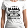MAMA BOMBOWA JEDNOSTKA SPECJALNA - koszulka damska z nadrukiem. Prezent na dzień mamy, urodziny, święta walentynki dzień kobiet.