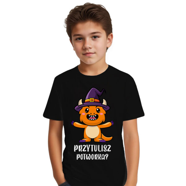 PRZYTULISZ POTWORKA - Koszulka dziecięca na Halloween.