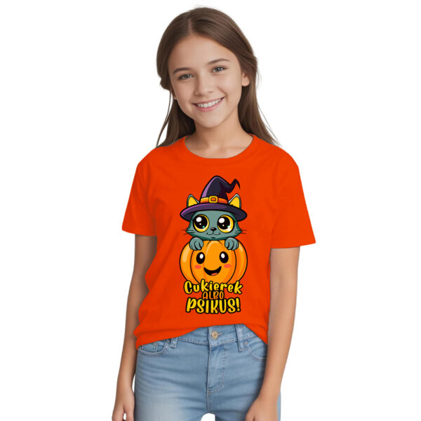 CUKIEREK ALBO PSIKUS - Koszulka dziecięca na Halloween.