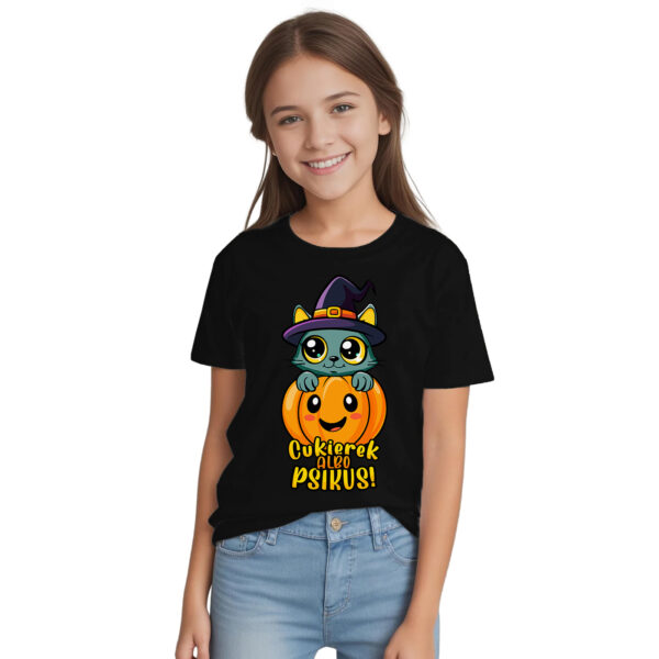 CUKIEREK ALBO PSIKUS - Koszulka dziecięca na Halloween.