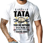 Koszulka „Jeśli tata tego nie naprawi, to nikt tego nie zrobi” – idealny prezent na Dzień Ojca dla taty‑majsterkowicza. 100% bawełna, trwały nadruk, szybka wysyłka.